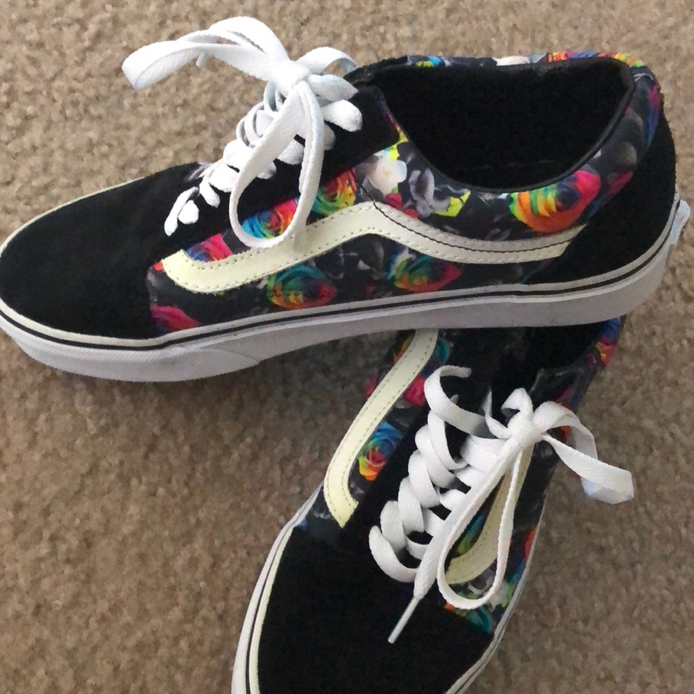 Colorful Velvet Vans